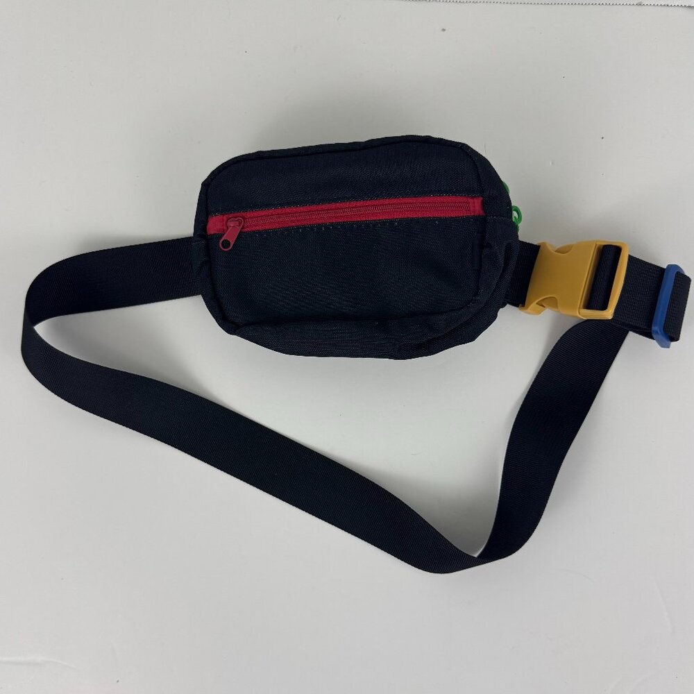 eBay Swag Unisex Black Fanny Pack Crossbody Sling Belt Bag 2 Zippers Adj Strap